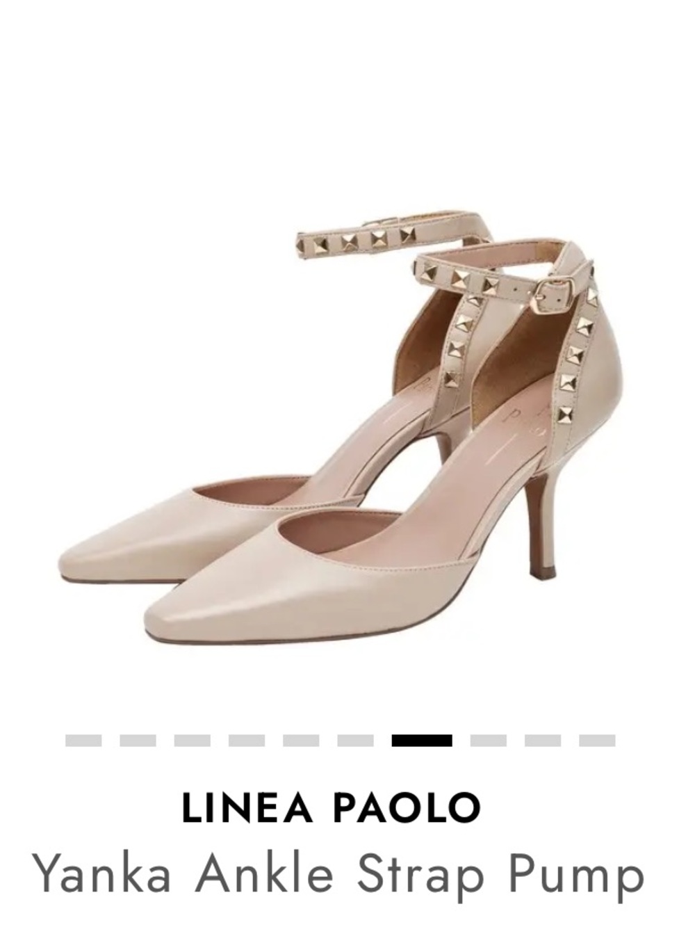 Paolo Yanka Ankle-Strap Pump in Nude Blush